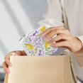 thumbnail image 6 of Coolnut Travel Jewelry Box Watercolor Lavender Lemons PU Leather Jewelry case Small Portable Jewelry Organizer Box for Rings Earrings Necklaces Bracelets(White) Women Gifts, 6 of 7