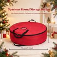 thumbnail image 5 of Christmas Wreath Storage Bag 29 inch with Zippered Opening, Carry Handles and Storage Pocket, Round Wreath Storage Container for Christmas Wreaths, Garlands and Seasonal Door Decorations, 5 of 6