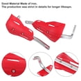 thumbnail image 5 of Unique Bargains 1 Set of Red Off-road Motorcycle ATV Aluminum Alloy Handlebars Mudguards Windproof Plastic Handguards, 5 of 7