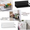 thumbnail image 4 of Magnetic Fridge Shelf Magnetic Fridge Spice Rack Magnetic Fridge Spice Rack for Kitchen Organizer (White, 4 of 5