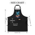thumbnail image 4 of 2 Pack Adjustable Bib Apron with Whimsical Forest Design & Bright Orange Mushroom 2 Pockets Perfect for Cooking & Chefs, 4 of 5