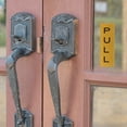 thumbnail image 6 of Uxcell 6x2" Push Pull Door Sign, 2 Pairs Acrylic Self-Adhesive Back Sign Door Sticker Sign Gold Tone/Black, 6 of 6