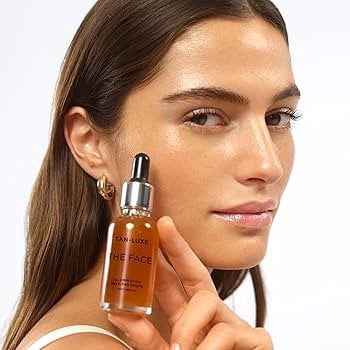 TAN-LUXE The Face Self-Tan Drops for Face, Light/Medium Shade, 0.33 fl oz