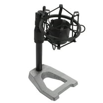 Melantax Universal Desktop Microphone Stand Adjustable Microphone Stand Audio Accessories (Black)