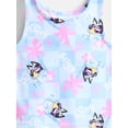 thumbnail image 5 of Bluey Toddler Girls Active All Over Print Tank with Matching Skirt, Sizes 12M-5T, 5 of 6