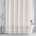 thumbnail image 4 of Stripes 66x72 Inches Waterproof Shower Curtain, Abstract Beige Geometric Simple Bath Curtain Set with 12 Hooks Washable Shower Curtains for Bathroom Bathtub Decor, 4 of 8