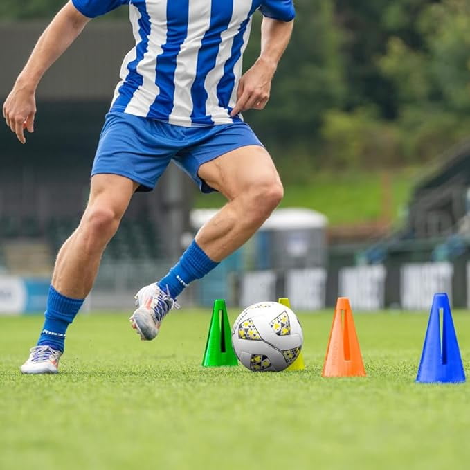 FORZA Flexi Training Cones (10 Pack) – Flexible, Durable Agility Cones for Sports Training & Drills, Available in Multiple Colors