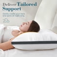 thumbnail image 3 of Pillows Queen Size Hotel Quality Cooling Down Alternative Gusseted Bed Pillows for Side Back or Stomach Sleepers Soft and Supportive for Sleeping Machine Washable, 3 of 9