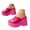 Red, variant on Mepaouo Womens Flatform Shoes Open Toe Thick Sole Fashion Slippers Arch Support Comfy Walking Shoes