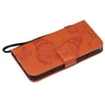 thumbnail image 6 of iPhone 6 Plus/ 6S Plus Wallet case, Allytech Pretty Retro Embossed Butterfly Flower Design PU Leather Book Style Wallet Flip Case Cover for Apple iPhone 6 Plus and iPhone 6S Plus, Orange, 6 of 10
