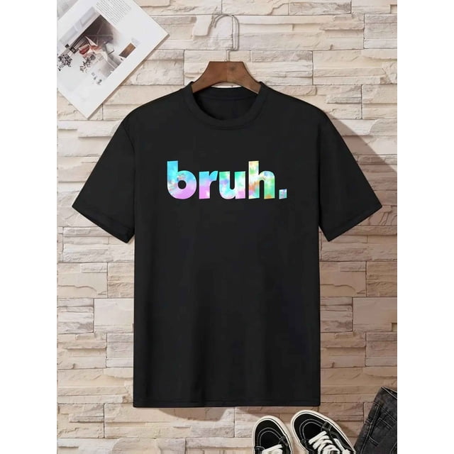 Camiseta de algodón para niño, cuello redondo, manga corta, elástica, para verano | Regalo ideal para niños pequeños