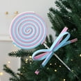 thumbnail image 2 of Christmas Tree Large Lollipop Ornament, 18.11 Inch Glitter Candy Garland For Xmas Tree Topper Wreaths Craft Home Holiday Decor, 2 of 3