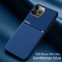 for iPhone 14 Pro Max Case, Luxury Ultra Slim with Magnetic Matte Dual Layer Shockproof Bumper Frame Drop Protection Hybrid Phone Case Cover for iPhone 14 Pro Max 6.7 inch,Blue