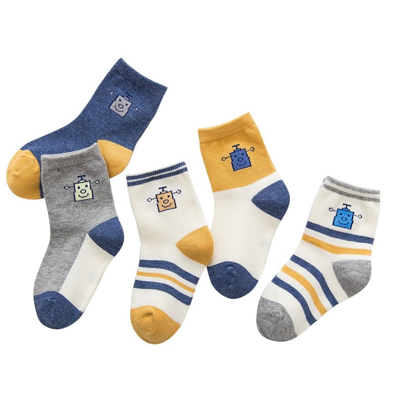 3 or 5 pair set Unisex Kids Christmas Cute Cotton Socks Warm Xmas Gift in 1
