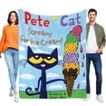 thumbnail image 1 of Pete el Gato anti-pilling, suave, ligera, esponjosa y acogedora de lujo para hogar y cocina – Perfecta para niños y adultos,120x150cm, 1 of 6
