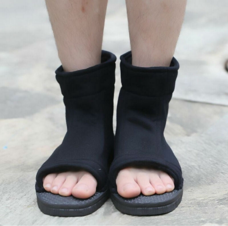 Costyle Anime Naruto Uchiha Sasuke Ninja Shoes Cosplay Boots Size 36-45,  Black - Walmart.com
