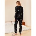 thumbnail image 3 of Ekouaer Pajamas Set Long Sleeve Joggers Pjs Fall 2 Piece Lounge Outfits Jogger Pajama for Women Set, 3 of 6