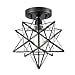 thumbnail image 3 of AXILAND Industrial Black Copper Moravian Star Ceiling Light 12, 3 of 4
