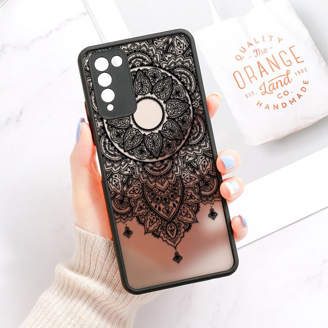 Funda dura mate con Mandala para Huawei Honor 50 SE 60 Pro 8X 10X Lite 30 20 9A Fivean unisex