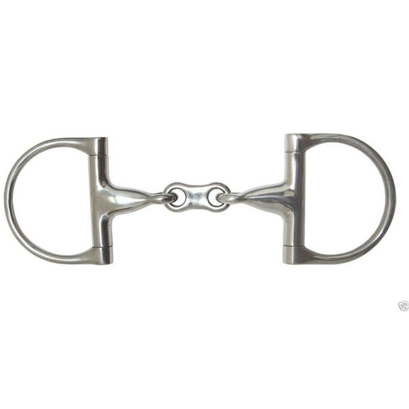 AJ Tack Dee Ring With French Link Snaffle Bit