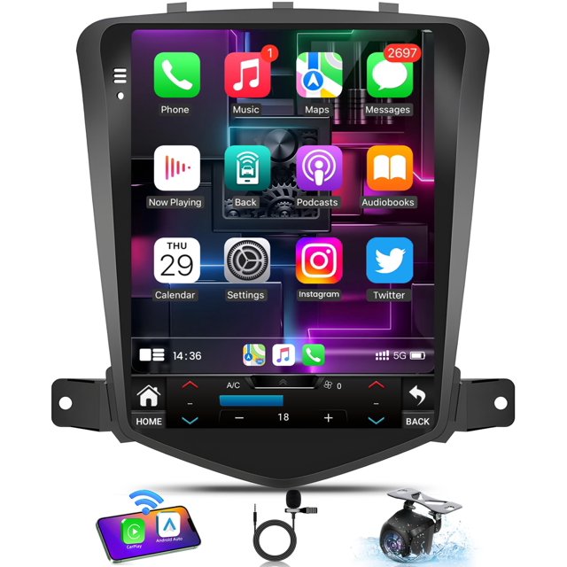 Radio para auto Fortdows 10.4" Android 13 para Chevy Cruze 2009-2015
