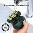 thumbnail image 3 of 7D Arc Electric Head & Body Hair Shaver, Upgraded Detachable Head Shaver, Waterproof Wet & Dry Electric Razor for Face, Beard & Neck, Ergonomic Shell Design with LED Display, Green, 3 of 9