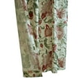 thumbnail image 6 of Jacobean Garden Light Filtering Dual Header Curtain Panel 52 x 63 in Red, 6 of 7