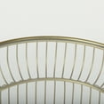 thumbnail image 5 of Mercana Shani Set Of 2 Round Gold Metal W/ Glass Accent Tables, 5 of 9