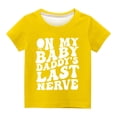 thumbnail image 3 of Penkiiy Shirts For Kids Short Sleeve Graphic T-Shirt Round Neck Crop Top For 3-14 Years Girls And Boy T-Shirt Tee 13 Years Yellow, 3 of 3