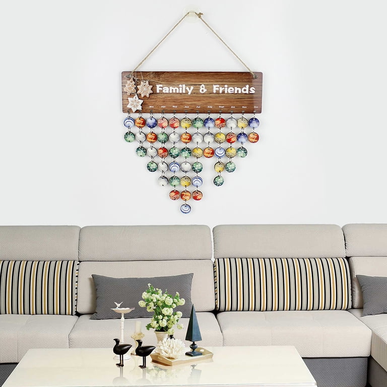 GENEMA DIY Wooden Family Friends Date Mark Sign Sublimation Blanks Calendar  Board Decor DIY Hanging Calendar - Walmart.com
