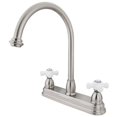 thumbnail image 1 of 8 Inch Center Kitchen Faucet Without Sprayer - Satin Nickel Finish, 1 of 1