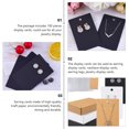 thumbnail image 2 of 100 piezas de Kraft Papel pendiente retro Tarjetas Tarjetas Tarjetas collar de exhibición de la joyería, 2 of 6