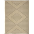 thumbnail image 2 of Nourison Washable Jute Geometric Natural Beige 5'3" x 7'3" Area Rug (5x7), 2 of 9