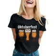 thumbnail image 1 of T-shirt Décontracté à Manches Courtes pour Femmes Imprimé Oktoberfest Col Rond pour Usage Quotidien et Tenues de Fête, 1 of 3