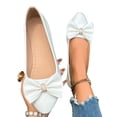 thumbnail image 4 of Samdudou Ballet Flats for Women Pointed Closed Toe Slip On Dress Shoes Large Bowknot Detail with Rhinestone Accent for Wedding Party, 4 of 9