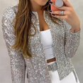 thumbnail image 4 of Women's Cardigan Long Sleeve Shiny Sequin Coat Open Front Casual Female Jacket_Gift Of G, 4 of 4