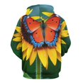 thumbnail image 3 of Sunflower Butterfly Bloom Men's Women New Sweatshirt Hoodie Men's Plus Size Sweatshirt Hooded Sweatshirt 3d Printed Street Men's Cloth, 3 of 6