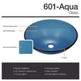 thumbnail image 4 of MR Direct 601 Aqua Vessel Sink Ensemble with a Brushed Nickel finish waterfall faucet, pop-up drain, and sink ring., 4 of 8