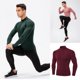 thumbnail image 5 of Qarigey Ropa interior térmica para hombre, camisetas deportivas de invierno de alta elasticidad para hombre, jersey largo con cremallera para Camisetas Vino rojo Qarigey AP013564-05, 5 of 6