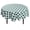 Forest Green and White, variant on Odenmar Round Plaid Tablecloth 60 Inch, Black and White Checkered Table Cover, Waterproof Washable Table Cloth for Dining Table, Kitchen, Picnic and Farmhouse Table Decor