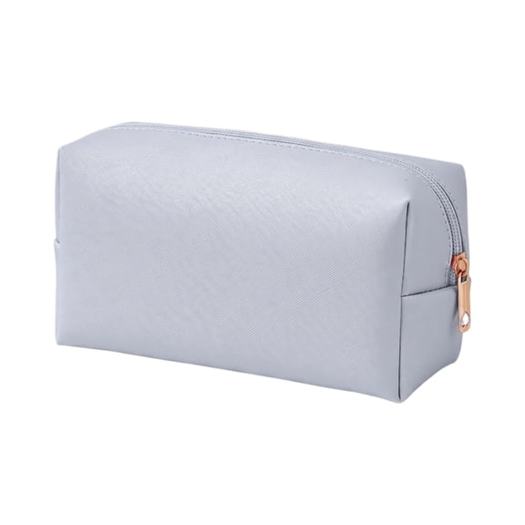 Makeup Bag, Large Capacity Portable Travel Organizer Small Size Cosmetic Zipper Pouch Travel Toiletry Storage Case for Women and Daily Vacation, Light Blue