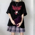 thumbnail image 2 of Hello Kitty nueva camiseta estampada para niñas verano Casual estudiante suelta versátil manga corta camisa de cuello redondo para niños, 2 of 5