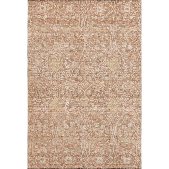 Dalyn Rugs Premium Machine Washable Mayfield AMF1133 Coral 3' x 5' Rug