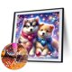 thumbnail image 5 of Pintura de diamante 5D DIY taladro redondo completo 2 perros kit decoración del hogar 30x30cm, 5 of 9