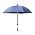 thumbnail image 2 of Baby Parasol Baby Pram Umbrella with Clamp Waterproof Umbrella Sun Protection Baby Parasol for Park Walking Traveling Bike Trolley dark blue, 2 of 8