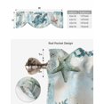 thumbnail image 4 of Tie Up Valance Curtain for Kitchen,Summer Sea Turtle Starfish Rod Pocket Short Curtains Adjustable Tie-Up Shade Valances,Abstract Marine Life Coral Window Treatment for Bathroom Living Room Bedroom, 4 of 8