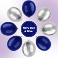 thumbnail image 3 of Globos de fiesta YMSZ azules y plateados, 67 unidades, 30 cm, para fiesta, 3 of 7
