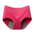 thumbnail image 3 of Aayomet Culotte Sans Couture pour Femmes en Coton Pur Anti-Fuite Menstruelle (Rouge Melon D\'eau, TG), 3 of 4