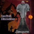 thumbnail image 3 of Costway Décoration Suspendue d'Halloween 12.1 Pieds Squelette Fantôme avec Yeux Rouges Vacillants, 3 of 10