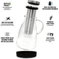 Zulay Kitchen Airtight Cold Brew Coffee Maker 1 Liter Glass Carafe Mesh